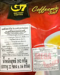 G7 Vietnam 3-in-1 Instant Coffee Mix Powder 22 Sachets 16g.