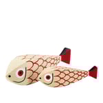 Vitra - Wooden Dolls Mother Fish & Child - Prydnadsföremål - Alexander Hayden Girard - Flerfärgad