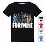 T Shirt med Fortnite Tryck 4st Fäger Storlekar 130 för Barn Röd