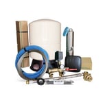 E.M.S Djupbrunnspumpspaket DX 3-05 4" 25 liter/min 230V djup 90 meter med hydropress i glasfiber 60 liter