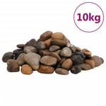 Polerad småsten 10 kg blandade färger 2-5 cm