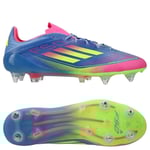 adidas F50 Elite SG Celestial Victory - Blå/Lucid Lemon/Lucid Pink - Soft Ground (SG), storlek 43⅓