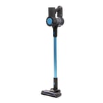 Homelife 150w 'Tornado CX15' 22.2v Lightweight Cordless Vacuum, Motorised LED Floor Brush, 0.7L Dust Tank, 35 min runtime, 2 Speed, HEPA Filter, Crevice Tools, Wall Mount - Electric Blue - E8211BL