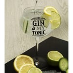 Gin Bloom Glass 'Gin Is My Tonic' Christmas Wedding Stag Hen Night Novelty Gift