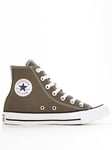 Converse Unisex Hi Top Trainers - Dark Grey, Charcoal, Size 4, Women