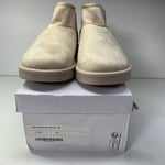 In The Style Beige Ultra Mini Faux Suede Fur Line Ankle Boots, Size UK 5, EUR 38