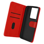 Folio Oppo Reno 8 Pro 5G Wallet Cover Video Stand Feature red