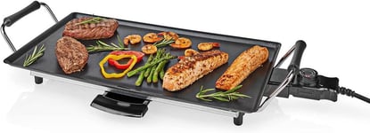 50cm Electric Teppanyaki Grill Plate, Large Non-Stick Table Top Griddle