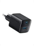 323 Charger 33W 1x USB-A 1x USB-C Power Adapter - Black