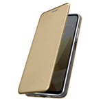 Folio Case for Xiaomi Poco M5 Card-holder Video Stand Gold