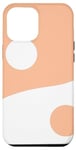 Coque pour iPhone 13 Pro Max Couleur de l'année 2024 symbole Yin Yang pêche fuchsia et blanc