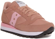 Saucony Jazz Original Womens Lace up Trainer In Pink Size UK 3 - 8