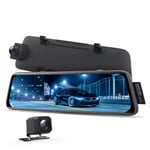 AUTO-VOX V5 Mirror Dash Cam 1080P Dual Dash Cam Front and Rear with Night Vision, Sepcial for RHD Cars, 9.35'' Full Touch Screen Rear View Mirror with Reversing Camera, Parking Mode, GPS Tracking …