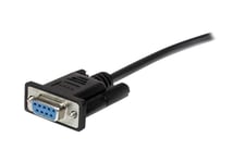 StarTech.com 2m Black Straight Through DB9 RS232 Serial Cable - DB9 RS232 Serial Extension Cable - Male to Female Cable (MXT1002MBK) - serielforlængerkabel - DB-9 til DB-9 - 2 m