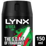 Lynx AFRICA GOAT  Deodorant 150ml Revitalise Fragrance