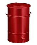 RETRO affaldsbeholder 70 l, fodpedal, Rød