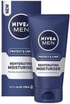 NIVEA MEN Rehydrating Face Moisturiser Protect & Care (75 Ml), Hydrating Face Mo