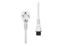 Proxtend - Strömkabel - Typ F (Hane) Vinklad Till Iec 60320 C5 Rak - 250 V - 2.5 A - 5 M - Vit - Europa