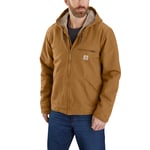 Carhartt Washed duck sherpa lined Jacka, Herr, Carhartt® brown, XL -