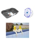 Lay-Z-Spa Hot Tub 7-Colour LED Light, Footbath & Drinks Holder Spa Accessories Set, 3 Piece
