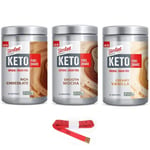 Slim Fast Advanced Keto Fuel Shakes 3 x 350g Weightloss Bundle With Tape Measure - Chocolate, Mocha, Vanilla Flavours Nutritionally Balanced Diet For A Keto Lifestyle, Selected Fueled Ingredients
