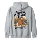 Leave No Trace America's National Parks Funny Bigfoot Zip Hoodie