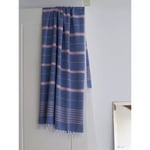Extra stor Hamamhandduk XXL EGE 160x220 (Parliament Blue/Powder Pink)