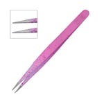5" TWEEZERS POINTED BEAUTY EYEBROW SHARP EYELASHES EXTENSION PINK