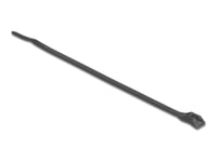 Delock - Kabelsamlare - Med Platt Huvud, W 7,6 Mm - 37 Cm - Svart (Paket Om 100)
