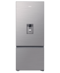 Haier Bottom Mount Fridge Freezer 431L With Non-Plumbed Water Dispenser Satina
