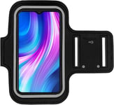 Xiaomi Redmi Note 8 Pro Armband Case - for Running, Biking, Hiking, Canoeing, Walking, Horseback Riding and other Sports for Xiaomi Redmi Note 8 (BLACK)