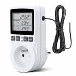 Digital / Värme- och kyltermostatuttag LCD-temperaturregulator, 230v för växthusgårdens temperaturregulator/terrariumtermostat(uttag)