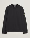 Stone Island Light Organic Cotton Fleece Sweatshirt Black