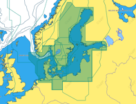 C-MAP Baltic Sea - Danmark, D299, 4D Sjökort