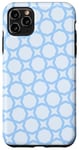 Coque pour iPhone 11 Pro Max Sky Light Blue Octagonal Star Optical Illusion Pattern