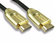 Quality 3m HDMI Cable 4K Gold Plated,  Braided Sleeve 3 Metre