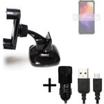 Car holder windshield dashboard for Ulefone Power Armor 14 Pro charger Cell phon
