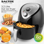  SALTER 3.2L PERSONAL HOT AIR FRYER 1300W 30-MINUTE LESS OIL COOKING 7 PRESETS 