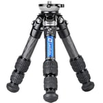 Leofoto - Ranger - Carbon Tripod with Leveling Base - Legs adjustable in 3 Angles - Ideal for Panorama Work and Videographers - LS-223CEX