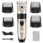 Qazxsw Cordless Dog Grooming Clippers Low Noise,Quiet Rechargeable Pet Hair Trimmer,Professional Dog Grooming Kit Best Shaver for