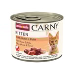 animonda Carny Kitten 12 x 200 g - Kalvkött, kyckling och kalkon