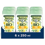 Le Petit Marseillais | Gel Douche Énergisant BIO Verveine Citron (lot de 6 flacons de 250 ml) – 98 % d'ingrédients d'origine naturelle et pH neutre pour la peau – Emballage recyclable et rechargeable