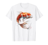 cool anime orange Japanese koi fish goldfish Asian carp art T-Shirt