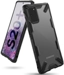 Ringke Fusion-X Designed for Galaxy S20 Plus Case, Clear Back Cover with Heavy Duty Renovated Shockproof TPU Frame Bumper Phone Case for Galaxy S20 Plus 5G 6.7-inch - Black