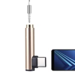 XDG ADT Type-C Male to 3.5mm Female L-type Stereo Audio Headphone Jack Adapter(Black) (Color : Gold)