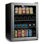 Subcold Super 65 LED Silver | Beer & Wine Drinks Fridge | Table Top | Home Bar
