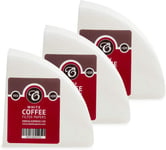 300 Size V02 White Coffee Filter Papers, Compatible with Hario V60 Size 02 by