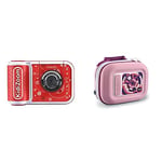VTech KidiZoom PrintCam (Red), Digital Camera for Children, Action Camera 5 Years + & Kidizoom Camera Case, Portable Hard Case for Children, Suitable for Girls and Boys from 3, 4, 5+ Year Olds, Pink