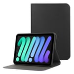 iPad Mini 6 2021 / Mini A17 Pro 2024 Two-fold Fodral med stativ - Svart Svart