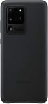 NEW Samsung Original Galaxy S20 Ultra 5G Leather Cover/Mobile Phone Case - Black